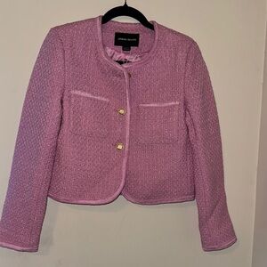 Pink Textured Women's Jacket